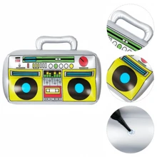 2PCS Inflatable Simulation Musical Instruments, Inflatable Radio And Lute, Stage Performance Props, Music Party Entertainment Interactive Musical Instruments, Inflatable Toys - Multicolor - View 6