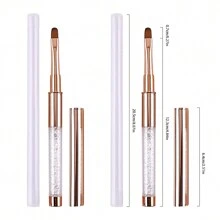 1個美甲刷，玫瑰金配鑽美甲刷，多種風格可供選擇 - 金色 - 查看 28