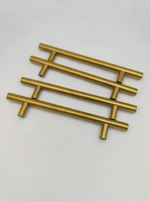 Tay nắm cửa tủ/tủ quần áo hình chữ T bằng thép không gỉ - màu đen - Xem 1