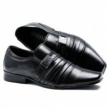 Modern Men's Dress Shoes For Everyday Life - 黑色 - 查看 4