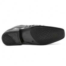 Modern Men's Dress Shoes For Everyday Life - 黑色 - 查看 5