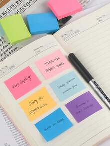 1 Giấy Ghi Chú Gạch, 500 Giấy Dán Cộng Với Hộp Lưu Trữ, Giấy Dán Thông Điệp Sáng Tạo, Giấy Dán Tủ Lạnh Có Vỏ Trong Suốt, Giấy Ghi Chú Tiện Lợi - Nhiều màu - Xem 4