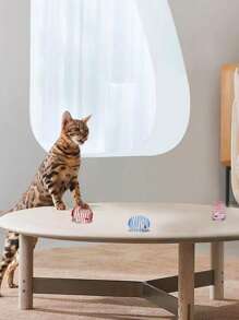 Cat Spring Balls Stretchable Cat Springs Toys Interactive Cat Toys Rolling Cat Balls Colorful Playful Coils Spring Action Toy Caged Rats For Kitten Cat Pet Supplies Indoor Play, Random Color,2PCS, 4PCS,6PCS,8PCS - Multicolor - View 8