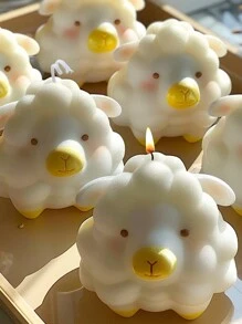 1pc 3D Sheep Silicone Mold For Making Candles&Soap&Aromatherapy Suitable For Home Decoration, Fireplace, Living Room, Central Decoration, Office, Valentine's Day Gifts, Candle Sets, Aromatherapy Candles, Friend Gifts, Women's Gifts