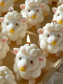 1pc 3D Sheep Silicone Mold For Making Candles&Soap&Aromatherapy Suitable For Home Decoration, Fireplace, Living Room, Central Decoration, Office, Valentine's Day Gifts, Candle Sets, Aromatherapy Candles, Friend Gifts, Women's Gifts