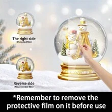 1/26 piezas 26 letras en inglés, bolas de nieve de cristal acrílico decoraciones de muñeco de nieve, adornos navideños, letras decorativas de la A a la Z decoraciones decorativas, carta navideña árbol de Navidad DIY, para decoración navideña y decoración estética de la habitación - Dorado - Ver 5