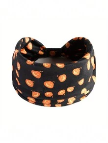 Halloween Pumpkin Elastic Yoga Sports Headband Headscarf - Pumpkin - View 4