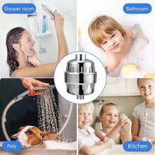 Filtro De Ducha Regadera Purificador Agua Universal 15 Etapa - Unitalla - Ver 8