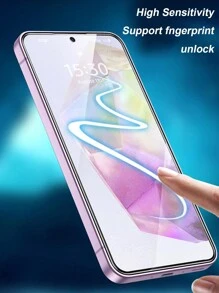 3片装高清屏幕保护膜，适用于三星Galaxy S20 FE/S21 FE/A02/A02S/A03/A23/A24/A25/A31/A72/S24 FE/A06/A06/A36/A56/A26/A17/A07系列，防刮花、防水、防尘、防指纹 - 無色 - 查看 4