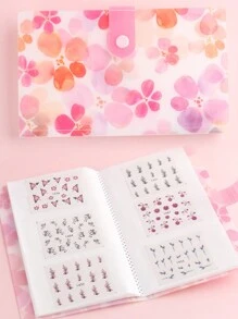 120 孔空相册美甲贴纸收纳册收藏整理卡展示架展示容器（不含贴纸）