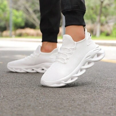 Couples' Running Shoes, Breathable Mesh Sneakers For Outdoors, Light And Shock-Absorbing