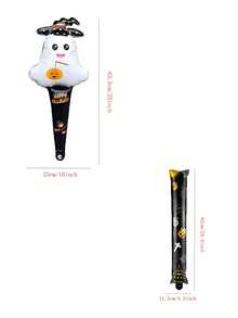 6pcs 62cm Large Halloween Stick Balloons Pumpkin Ghost Hand-Held Stick Air Balloons Halloween Balloon Halloween Decorations Day Of The Dead Decorate,Christmas - Multicolor - View 8