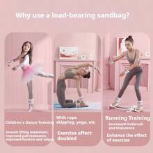 1 对腿部铁沙加重袋，健身跑步腿带腕带训练沙袋，儿童舞蹈训练用，家庭健身器材，男女通用（蓝色 0.3KG） - 藍色 - 查看 10