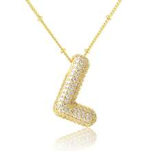 女士首字母项链 金色字母项链 - 金色 - 查看 9