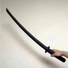 有趣酷炫的武士刀动漫剑模型，安全塑料伸缩武士刀武器模型，万圣节角色扮演服装道具，LARP 派对游戏用品照片道具，舞台表演配件，完美的礼物和收藏品 - 彩色 - 查看 8