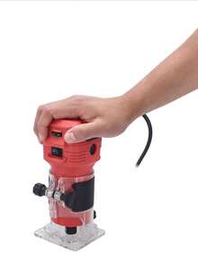 Router para madera carpintero incluye 12 brocas rebajadora madera - Rojo - Ver 5