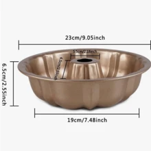Baking Mold Non-Stick Thread Cakes Pancake Bread - 金色 - 查看 3