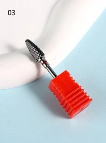 1pc Tungsten Steel Nail Drill Bit For Grinding Removing Gel Polish, Acrylics And Cuticle Accessories Pedicure Burr Tools