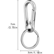 1 件金属钥匙扣钥匙圈钥匙链环夹收纳盒适用于家庭汽车钥匙钥匙查找器女士男士汽车配件包魅力学院风可爱哥特 Y2K - 彩色 - 查看 3