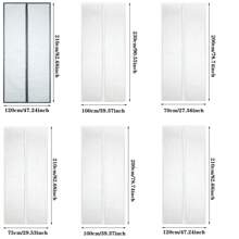 1 pieza Pantalla de puerta de fibra de vidrio ignífuga, puerta de malla contra mosquitos y insectos con cierre automático magnético - Multicolor - Ver 10