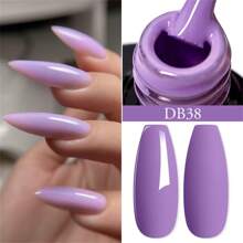 6Pcs/Set Sparkly Purple Red Gel Nail Polish Set Glitter Semi Permanent Nail Art LED UV Gel Varnish Nail Supplies Nails - Nhiều màu - Xem 2