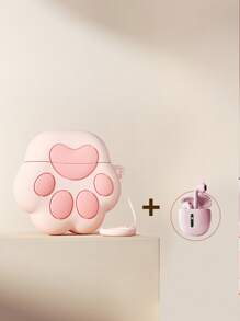 HP 5.3 Wireless Headphones, 30 Hours Super Long Battery Life, Touch Volume Control, Compatible With Various Devices Including Desktop, Laptop, Mobile Phone, Fashionable & Casual, Lovely Christmas Gift For Female Students, Includes Earphone Storage Bag, Type-C Interface - Pink - View 15