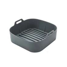 1 cái Nồi chiên không khí bằng silicon là một khay nướng lót nồi vuông bằng silicon có thể tái sử dụng, lò vi sóng vuông, khay gà, khay nướng vuông, thích hợp để nướng và nướng nhiều loại thực phẩm khác nhau như bánh trứng, cánh gà, pizza, khoai tây chiên và bít tết - Nhiều màu - Xem 18