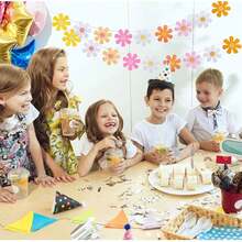 Party Supplies For Daisy Birthday Shower Wedding Home Classroom Decorations - Small Daisy Wreath Line Up Banner - View 6