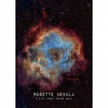 1 pièce Affiche de l'univers, peinture sur canevas d'art mural moderne de la nébuleuse de la Rosette, du trou noir, de la galaxie, décoration murale pour la chambre à coucher, avec cadre en option