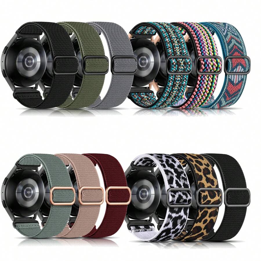 3 件/套尼龙表带兼容华为兼容三星 Galaxy Watch 6/5/4 40mm 44mm/Watch 6 Classic 43mm 47mm/Watch 5 Pro 45mm/Watch 4 Classic 42mm 46mm,20mm 22mm 快速释放替换运动表带 - 22mm - 查看 1