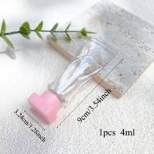 1/5 st rosa 4 ml tandkrämformad klar transparent tom läppglansrör påfyllningsbart läppbalsamrör förpackningsmaterial gör-det-själv-läppglaze - Rosa - Visa 7
