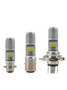 Fishbone Motorcycle LED Headlight Single Claw P15D H4 BA20D 2835 12SMD Electric Vehicle Front Light - White - View 2