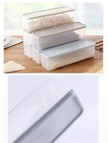 1 Hộp Bảo Quản Bằng Nhựa Trong Suốt, Hộp Đựng Thực Phẩm Trong Tủ Lạnh, Dụng Cụ Nhà Bếp Kín, Chống Rò Rỉ, Đa Chức Năng, Chống Sốc, Chống Vỡ - Tuyệt vời Để Bảo Quản Và Sắp Xếp - Có thể giặt - Dụng cụ nhà bếp gia đình. - Nhiều màu - Xem 2