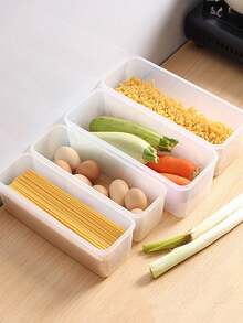 1 Hộp Bảo Quản Bằng Nhựa Trong Suốt, Hộp Đựng Thực Phẩm Trong Tủ Lạnh, Dụng Cụ Nhà Bếp Kín, Chống Rò Rỉ, Đa Chức Năng, Chống Sốc, Chống Vỡ - Tuyệt vời Để Bảo Quản Và Sắp Xếp - Có thể giặt - Dụng cụ nhà bếp gia đình. - Nhiều màu - Xem 4