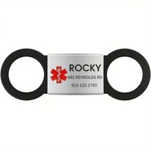 Spersonalizowana medyczna obroża dla psa, wsuwana, emocjonalna zawieszka dla zwierząt domowych, identyfikator - niestandardowy grawerowany identyfikator dla kota - ozdoba obroży dla zwierząt domowych, trwała i stylowa