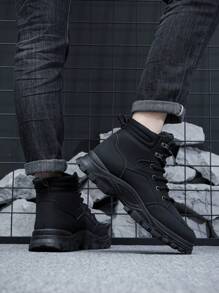 Stivali da trekking da uomo all'aperto Scarpe da trekking allacciate Scarpe da lavoro comode Scarpe da arrampicata da uomo