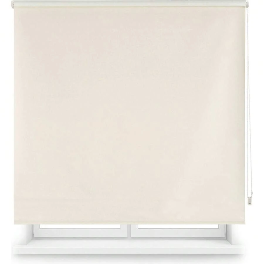 Ecommerc3 | Cortina de rolo opaca premium tamanho 125x165 - Cortina de rolo opaca tamanho 122x160 - Cortina de rolo blackout - Bege - Ver 1