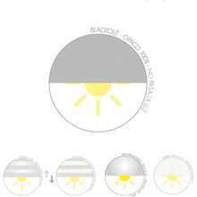 Ecommerc3 Store enrouleur opaque premium de taille 150x165 - Tissu de store enrouleur opaque de taille 147x160 - Store enrouleur occultant - Gris - Voir 4