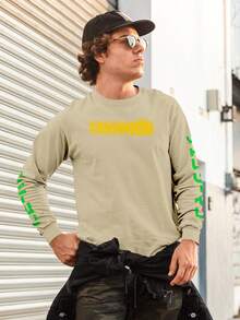 Women Sweatshirts - 卡其色 - 查看 5