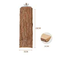 Soporte de madera de abeto natural para loro, barra sólida de madera, plataforma de descanso, trampolín para jaula de aves, accesorios de juguetes para aves