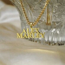 1pc Customized Name Necklace, Name Necklace, Customized Personalized Necklace, Unisex Necklace