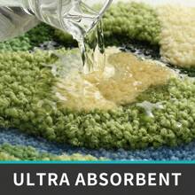 Moss Bath Mat, Ultra Thick Soft Green Bathroom Rug, Water Absorbent Non Slip Microfiber Bath Rugs For Bathroom Floor, Shower, Sink, Bedroom, 20"X32" - Rêu xanh - Xem 7