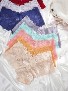 9pcs/Pack Women Lace Panties - Multicolor - View 6