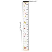Children Height Measuring Rulers From Baby To Adult Removable Roll Up Children Height Measure Chart With Wood Frame Cute Decorative Wall Hanging Baby Growth Chart Waterproof Height Chart For Kids Room Vinyl Decal,For Bedroom Decor,Room Decor Items,For Halloween Decor,Fall Decor,Classroom Decorations,Removable Sticker - White - View 5