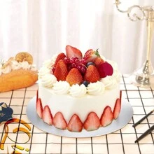 10 piezas de Bases para pastel, bases de plata para repostería, base para pastel resistente a la grasa - Base gruesa para pasteles para suministros de decoración de pasteles de bodas/cumpleaños, Accesorios para platos de pizza/cake - plata - Ver 7