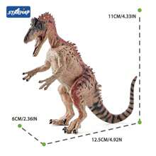 [Tem certificado infantil] Brinquedo modelo de dinossauro realista, estatueta de animal selvagem, brinquedo sensorial e presente de festa, adequado para decoração de quarto de crianças ou meninas e meninos