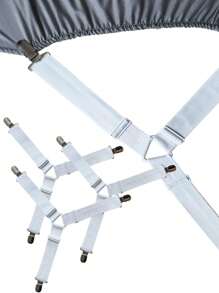 Tatukiko 4pcs Adjustable Bed Sheet Fasteners Clip For Fixing Sheets, Blankets, Tablecloths, Curtains, Sofa Covers, Anti-Slip Tent Fixed Buckle, Back To School Supplies