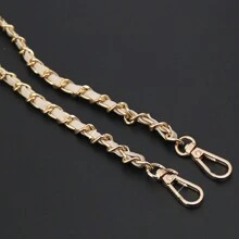 1入PU皮革鍊帶，用於皮革手提袋鍊帶、背包、手機殼、肩帶、對角線帶，金屬鍊帶用於袋子鍊帶配件替換。時尚多功能斜跨肩帶DIY女式手提袋零件配件，優雅簡約風格，適用於日常使用。 - 彩色 - 查看 20