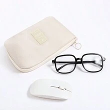 1PC旅行商务数码收纳包多功能电源数据线充电器化妆包便携全包移动电源数据线大容量便携耳机收纳包储物袋航空票据护照凭证钱包身份证件数码凭证件身份证明包电子防震充电器U盾移动硬盘宝数据线整理袋 - 彩色 - 查看 8