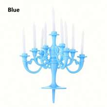 1 套/10 件，烛台烛台生日蛋糕装饰蜡烛纸杯蛋糕装饰烛台适用于婚礼生日派对用品桌面装饰家居装饰房间装饰节日装饰 - 彩色 - 查看 7